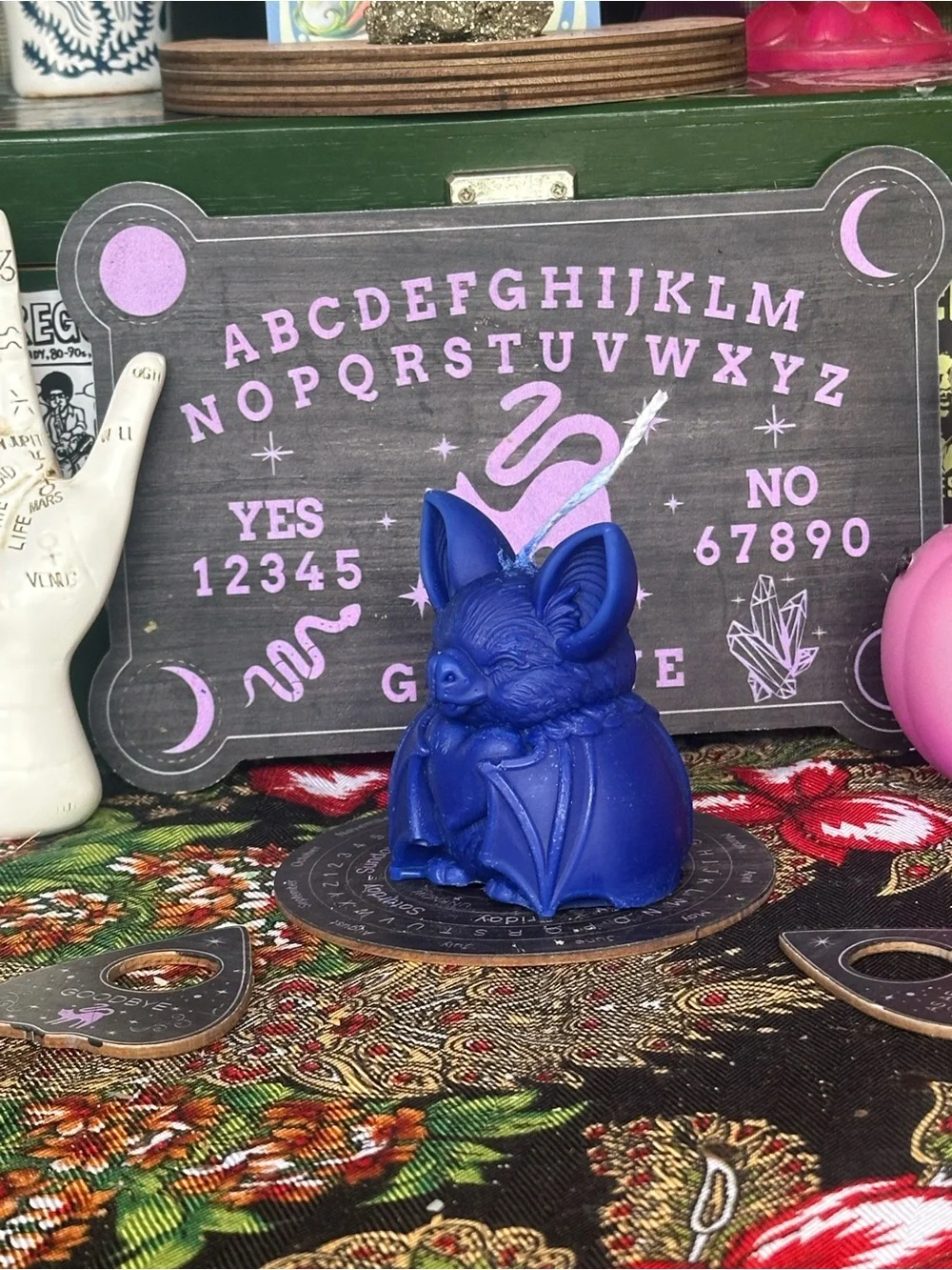 Midnight Heart Bat Candle